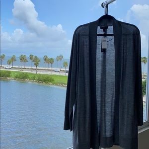 Banana Republic Open Duster Gray Cardigan